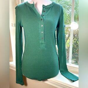 NWT🌷Free People Henley Long Sleeve Top
